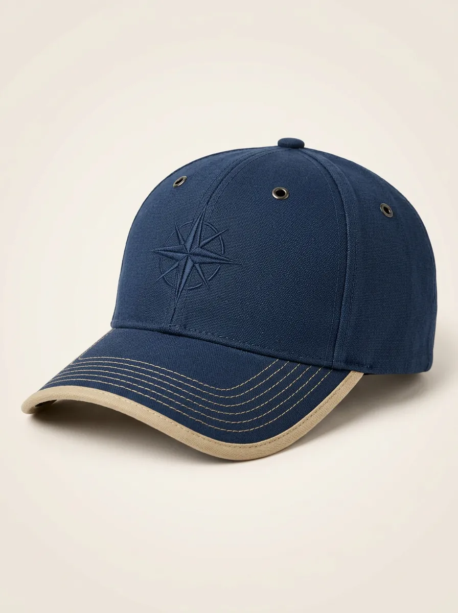 Minimalist Compass Embroidered Baseball Hat