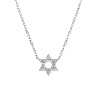 Refined Petite Star Motif Diamond Necklace