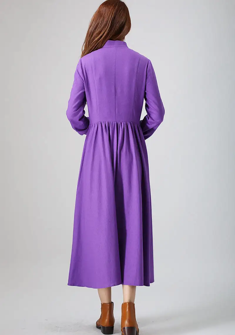 Versatile Linen Long Sleeve Maxi Dress