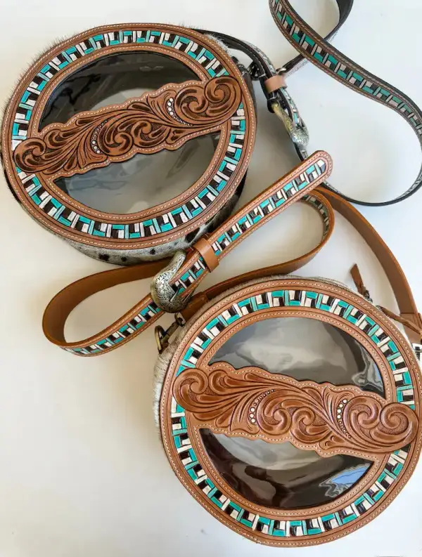 Sculpted Clear Crossbody Bag