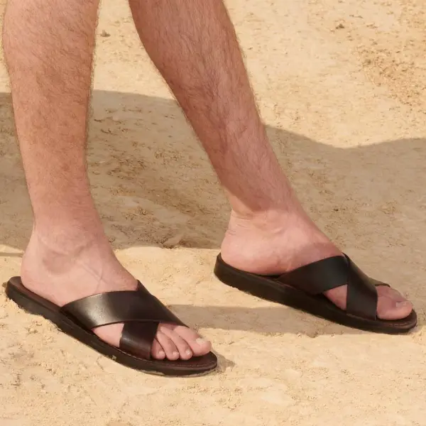 Everyday Leather Slip On Sandals