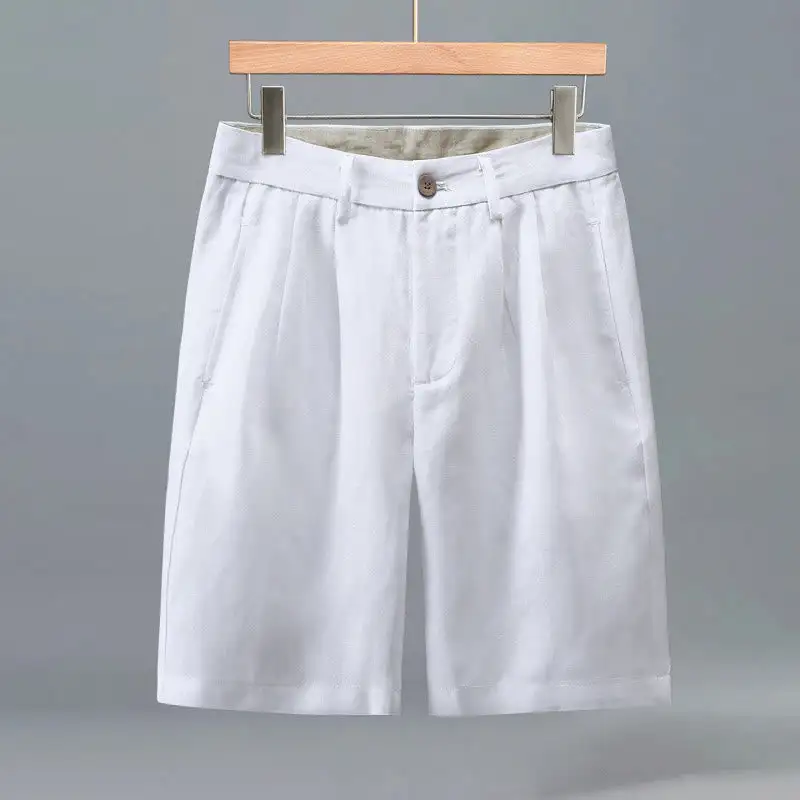 Pleated Pocketed Shorts