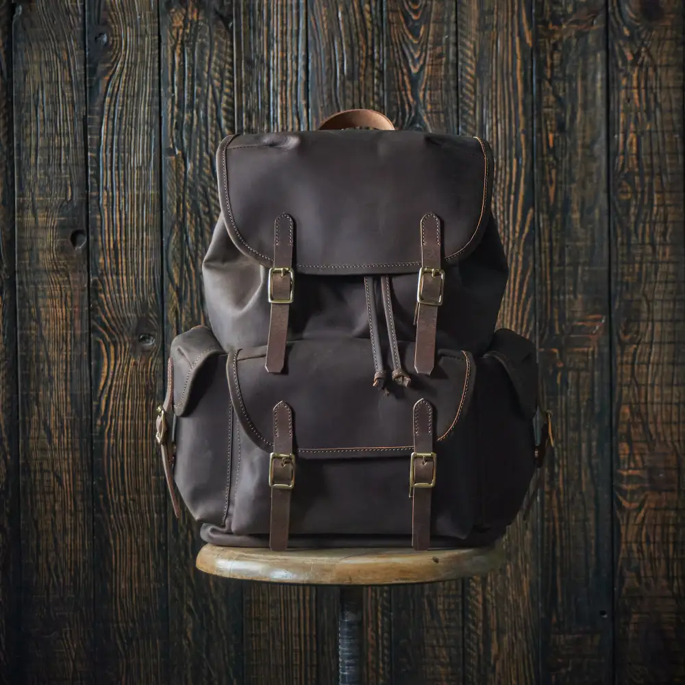 Organized Organized Leather Backpack