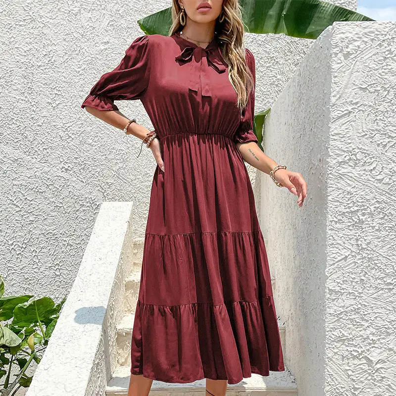 Valencia Flowy A-Line Midi Dress