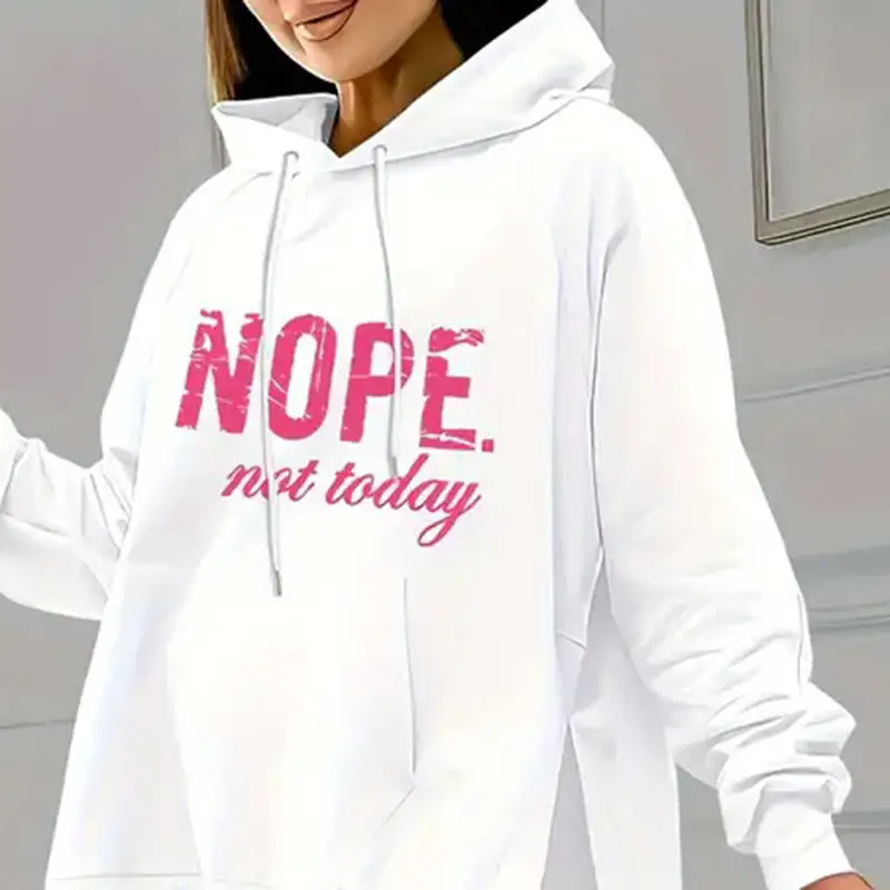 Drawstring Hooded Stretch Women's Matching Set