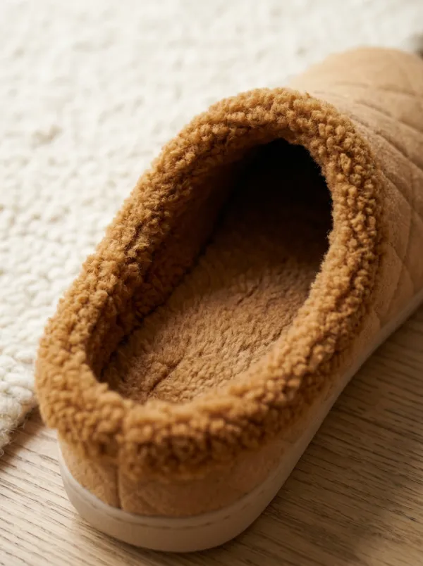 Everyday Quilted Faux Fur Lined Fit Unisex Warm Wool Shoes