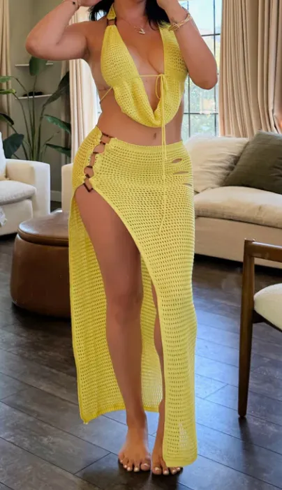 Yellow Matching Set