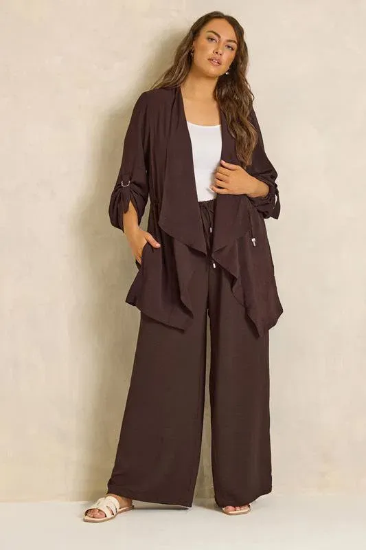 Set Jacket & Trouser Chocolate Brown