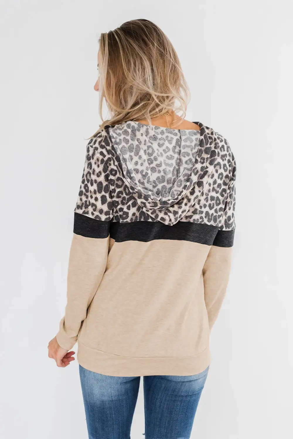 Into Jungle Color Block Hoodie