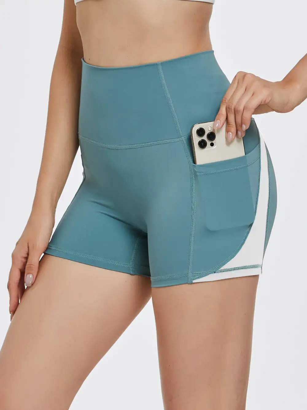 Refined High Waist Active Shorts