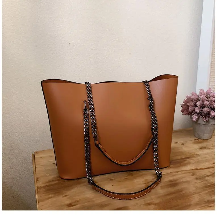 Roomy Chain Strap Tote Bag