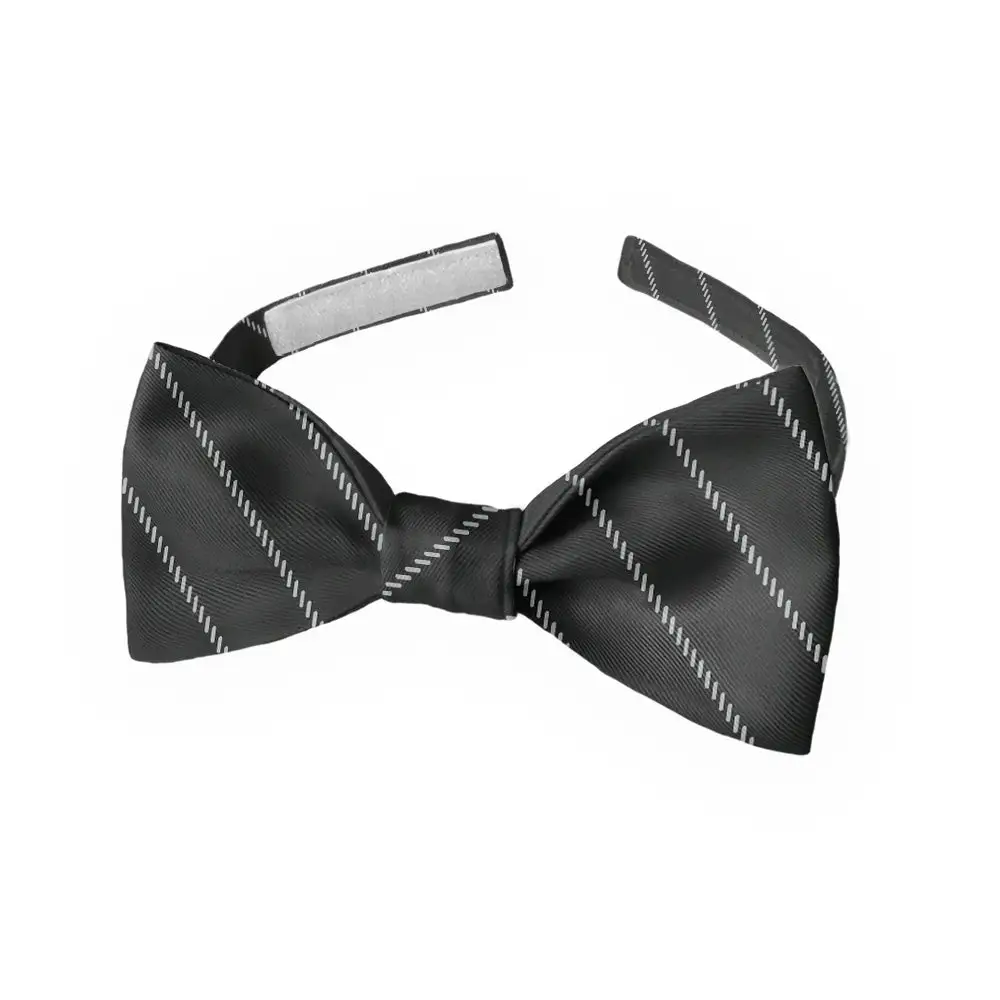 Pin Stripe Motif Bow Tie