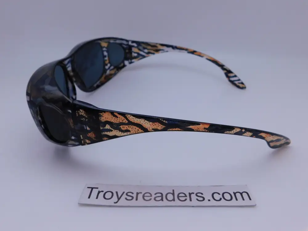 63mm Transparent Swirl Polarized Fit-Over Sunglasses