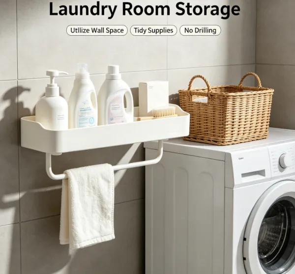 Wall Mounted Shower Organizer Rack