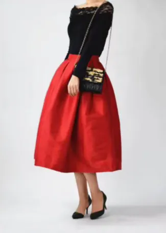 Classic Seaside Everyday Casual Polyester Skirt