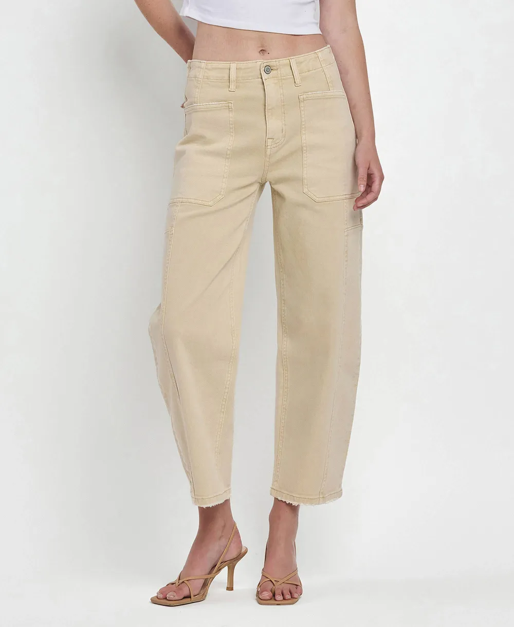 Women's Ultra-High-Rise Barrel Jeans