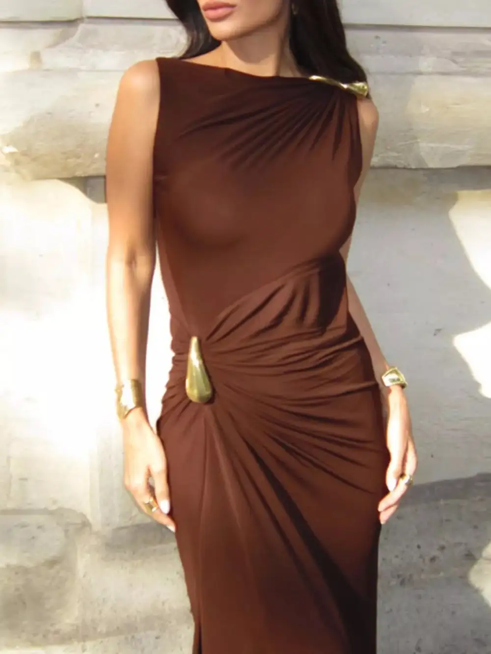 Easy Fit Sleeveless Maxi Dress