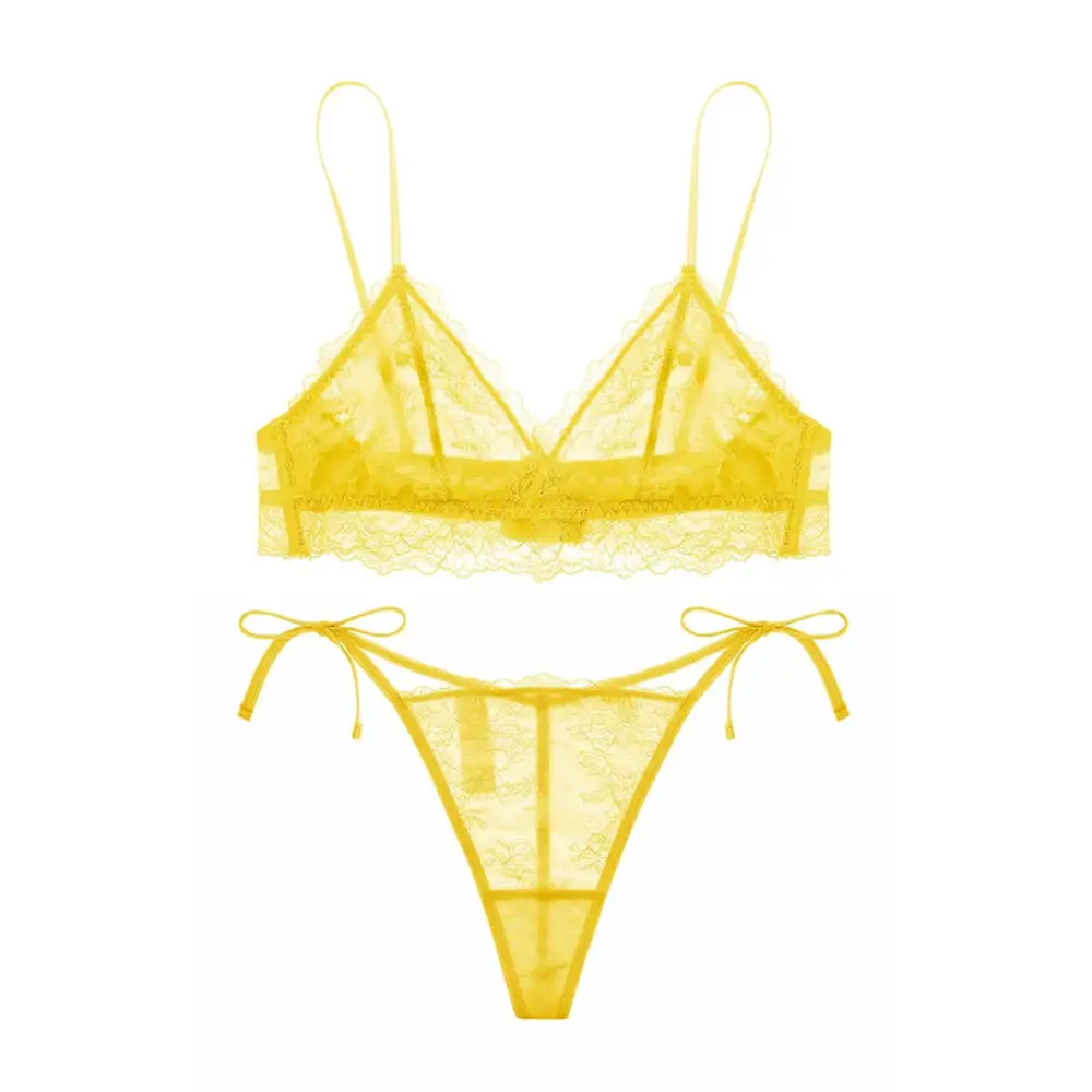 Close-Fit Lace Matching Lingerie Set