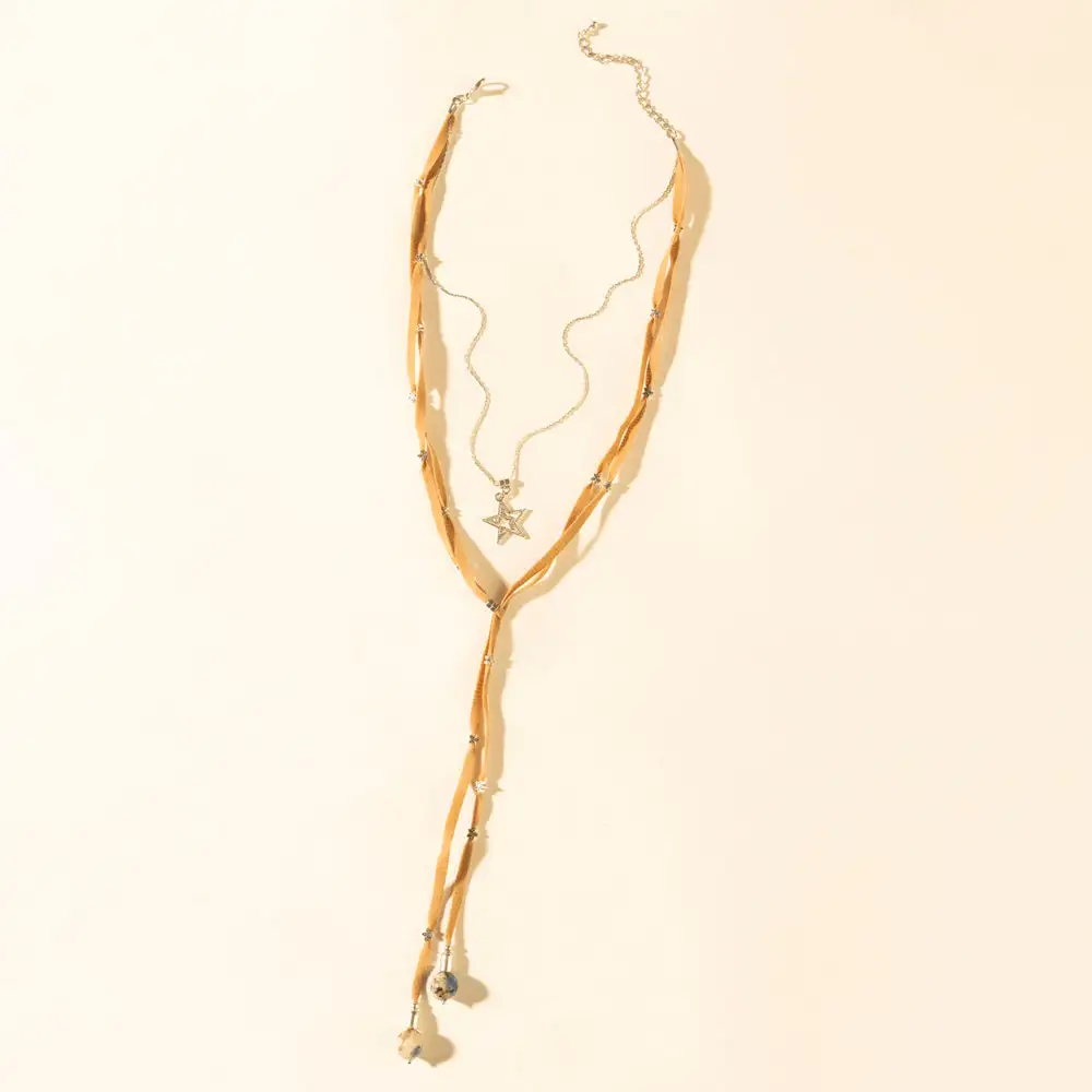 Layered Star Pendant Necklace