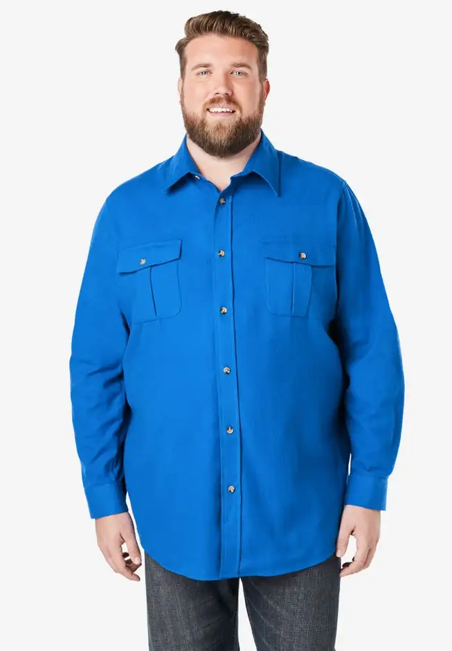 Signature Solid Flannel Shirt
