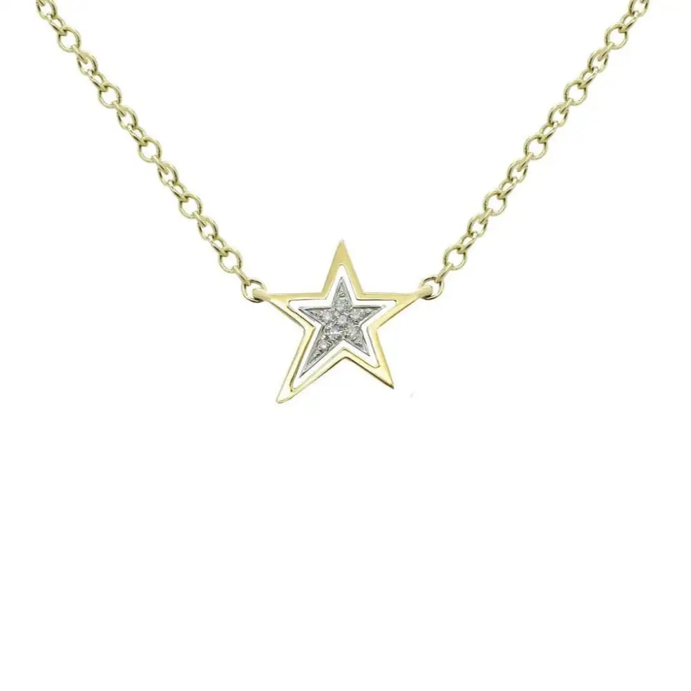 Refined Star Diamond Necklace