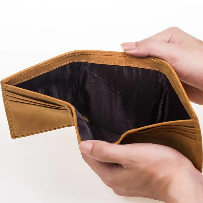 Men's Easy-Access Leather Trifold Wallet
