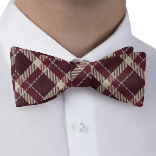 Inca Plaid Motif Bow Tie