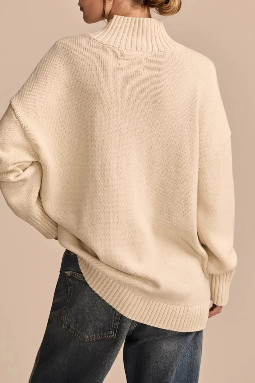 Long Sleeve Intarsia Turtleneck