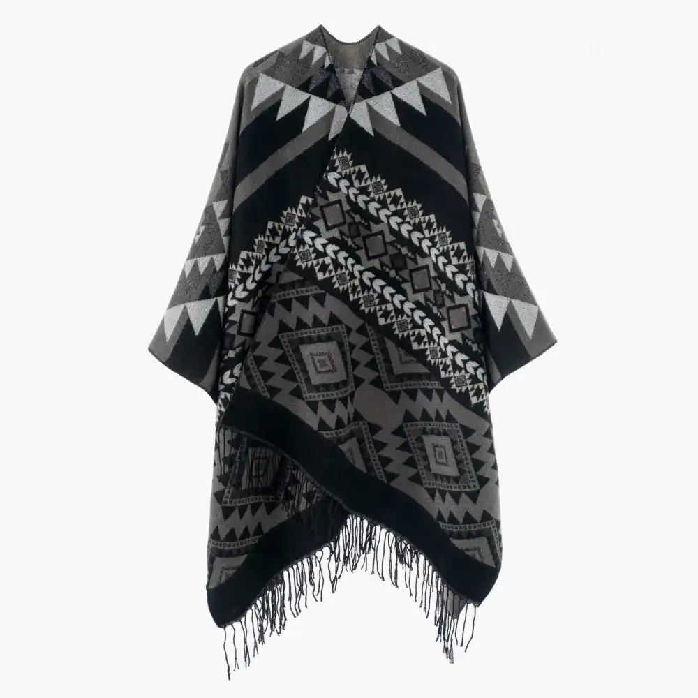 Jacquard Oversized Wrap Scarf