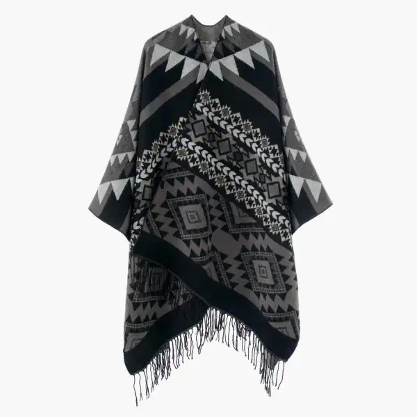 Jacquard Oversized Wrap Scarf