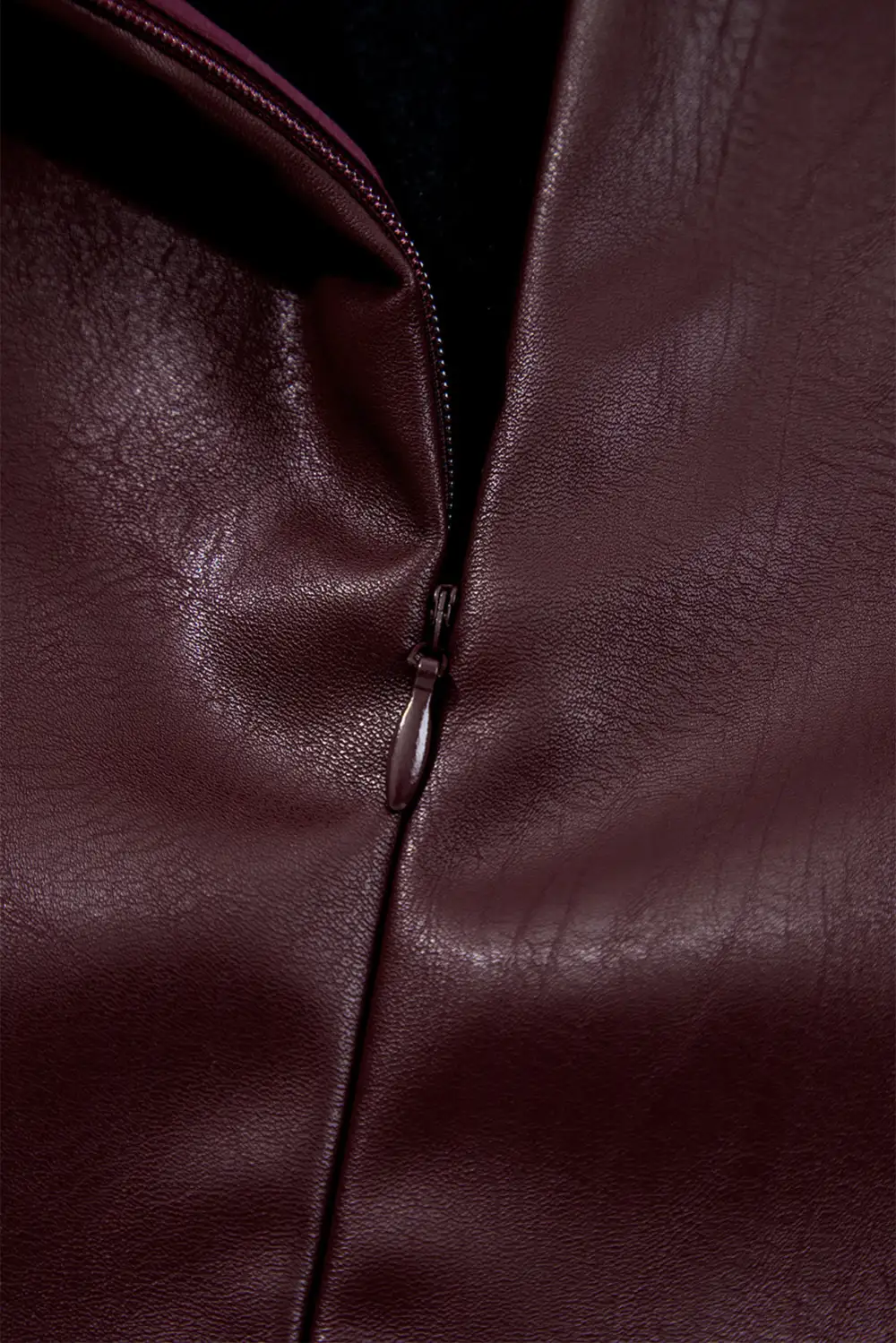 Easy Fit Faux Leather Sleeveless Mini Dress