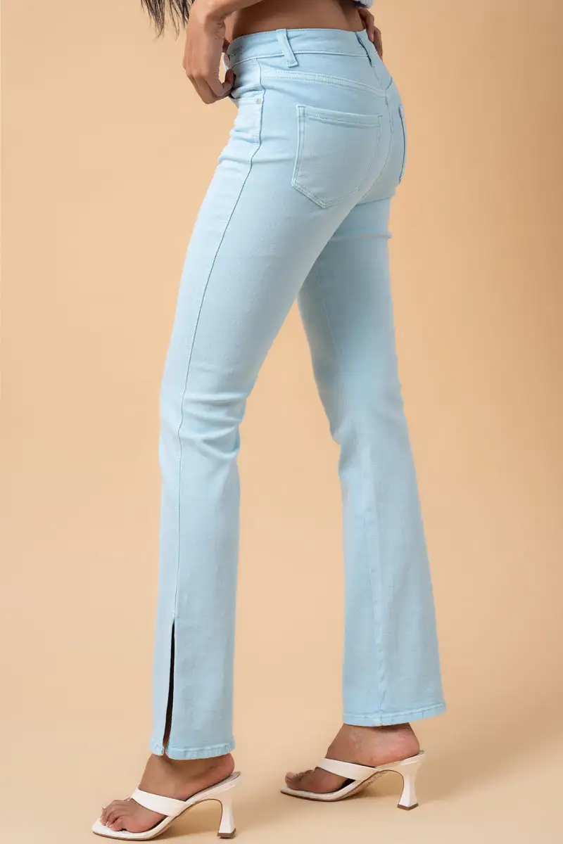 Women's Everyday Crossover Flare Stretch Denim Jeans