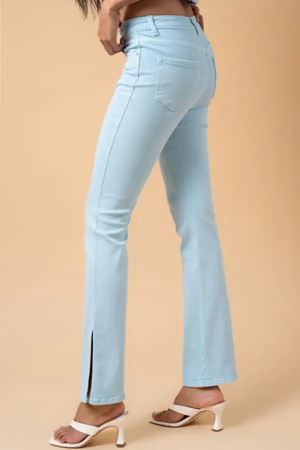 Women's Everyday Crossover Flare Stretch Denim Jeans