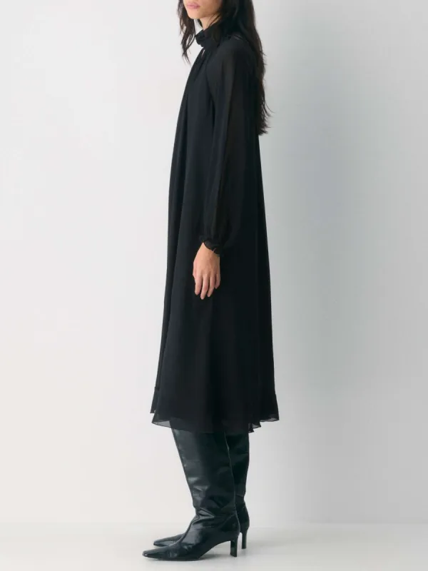 Cutout Mock Neck Dress