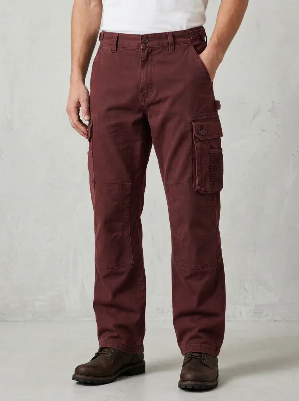 Men's Workwear Multi-Pocket Reinforced Knee Cargo Pants