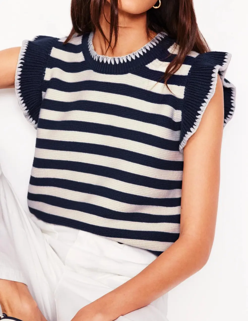 Lena Stitch Detail Vest