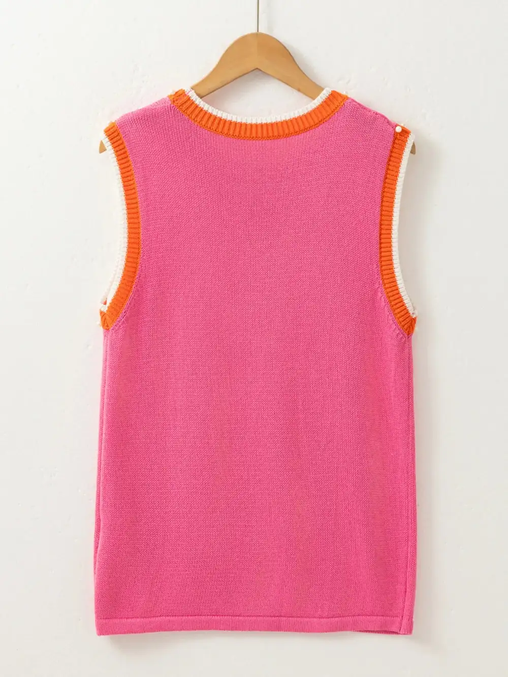 Contrast-Trim Cotton Tank Top
