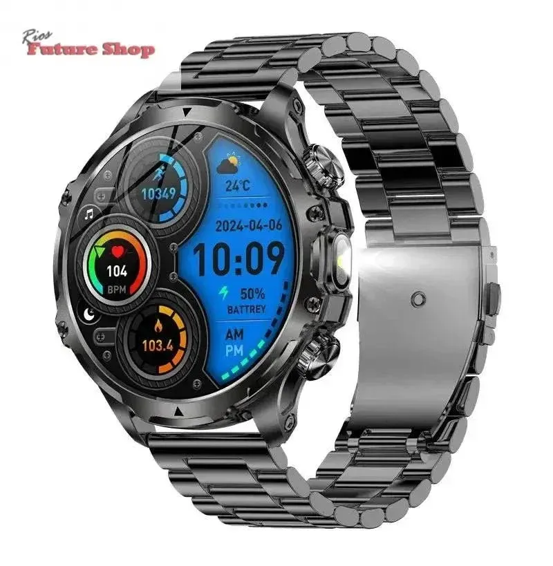 Smart Watch Flashlight Men Outdoors Sports