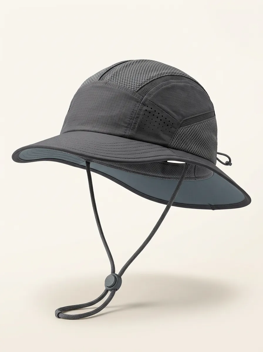 Breathable Mesh Printed Hiking Sun Hat