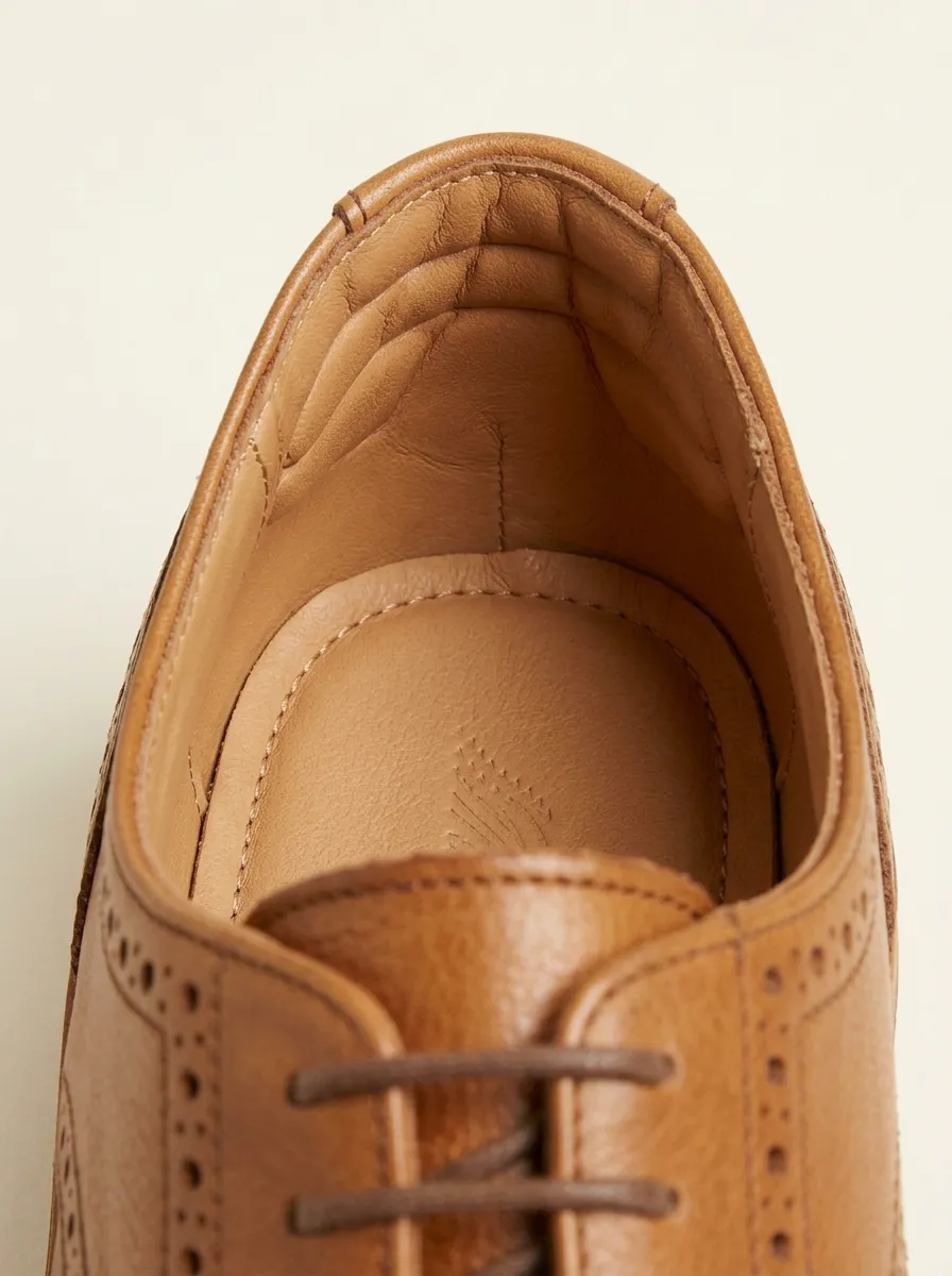 Men's Classic Wingtip Brogue Dress Shoes