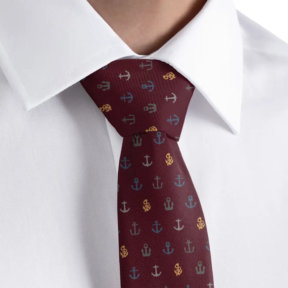 Anchor Pattern Necktie