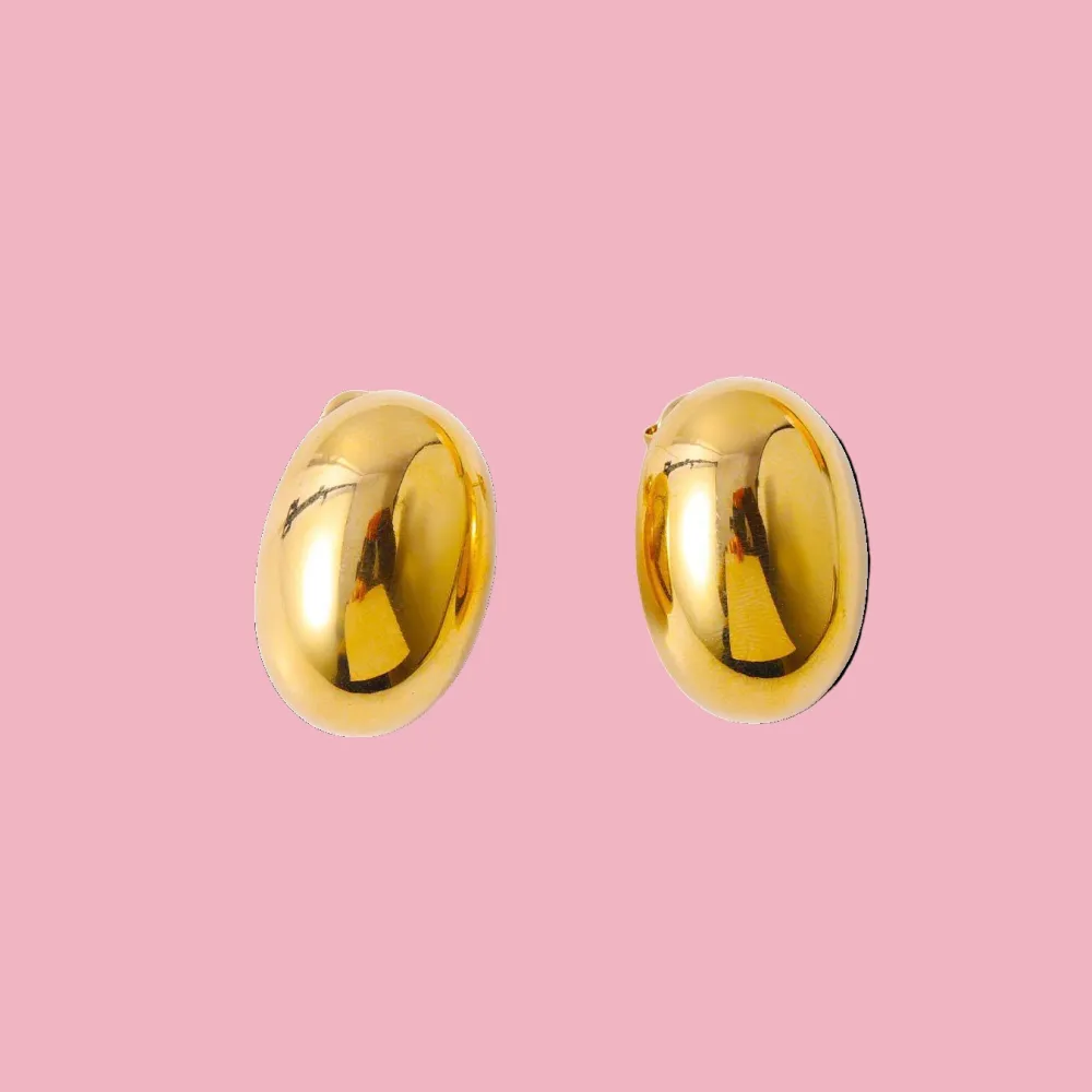 Petite Oval Stud Earrings