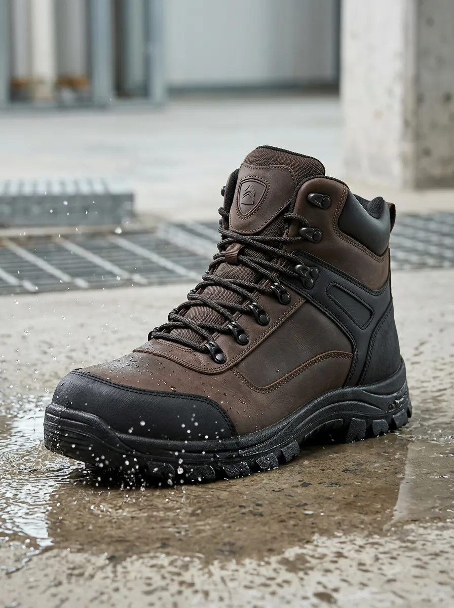 Active Outdoor Utility Look Men' Waterproof Work Boots