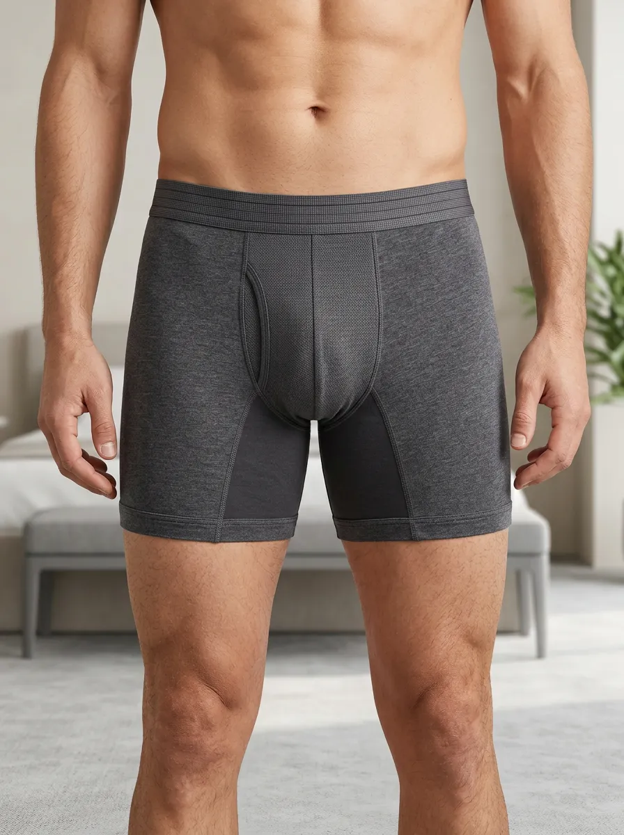 Clean-Look Performance Athletic Design Men's Boxer Briefs
