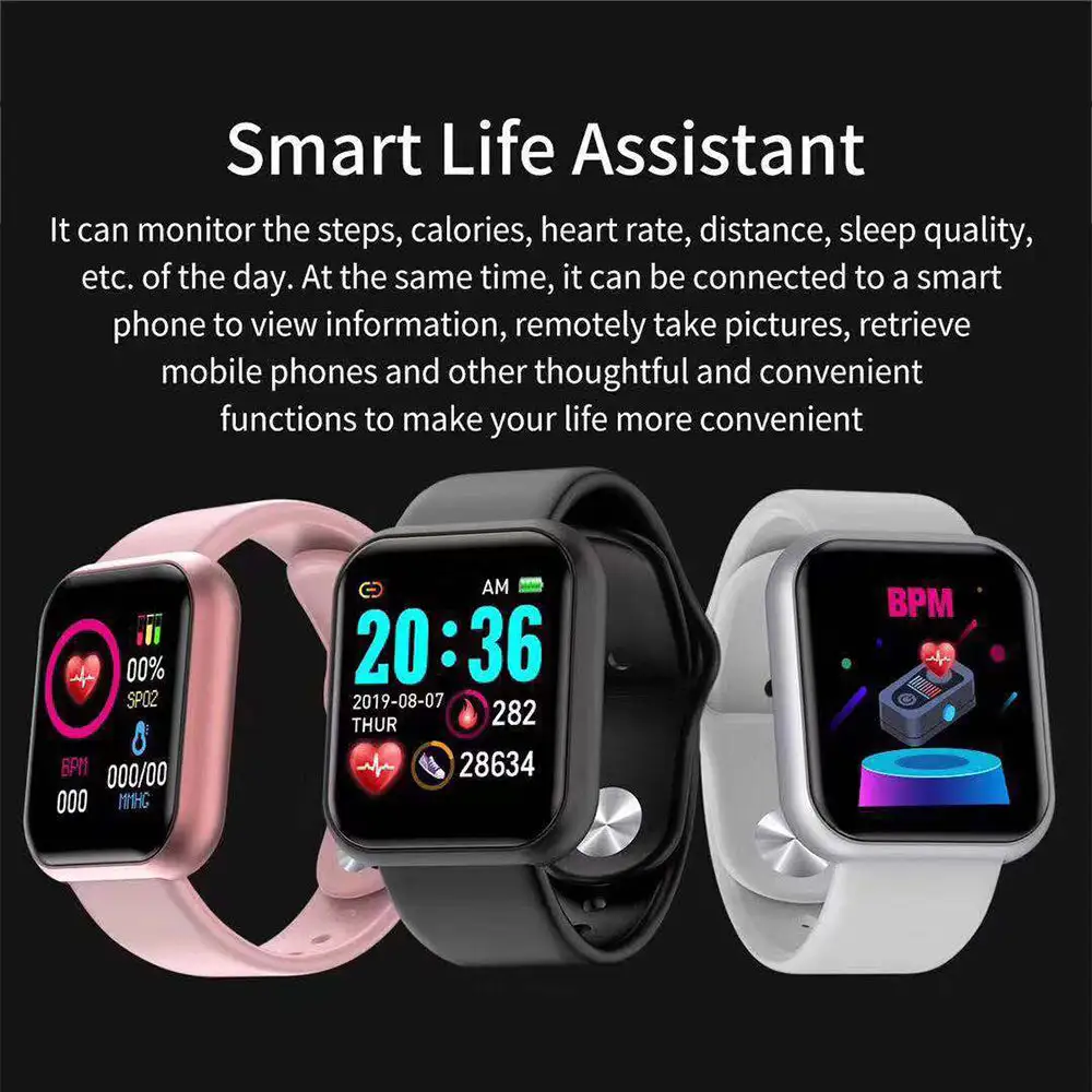 KDWY68 Smart bracelet, tiny price, massive functionality. Perfect for fitness tracking.