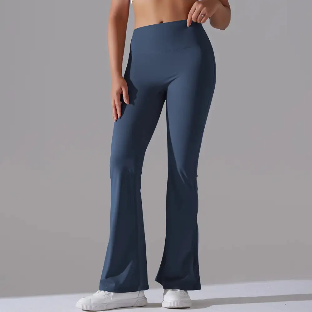 Flare Wide Yoga Pants High Waist Gym Fitness Stretch