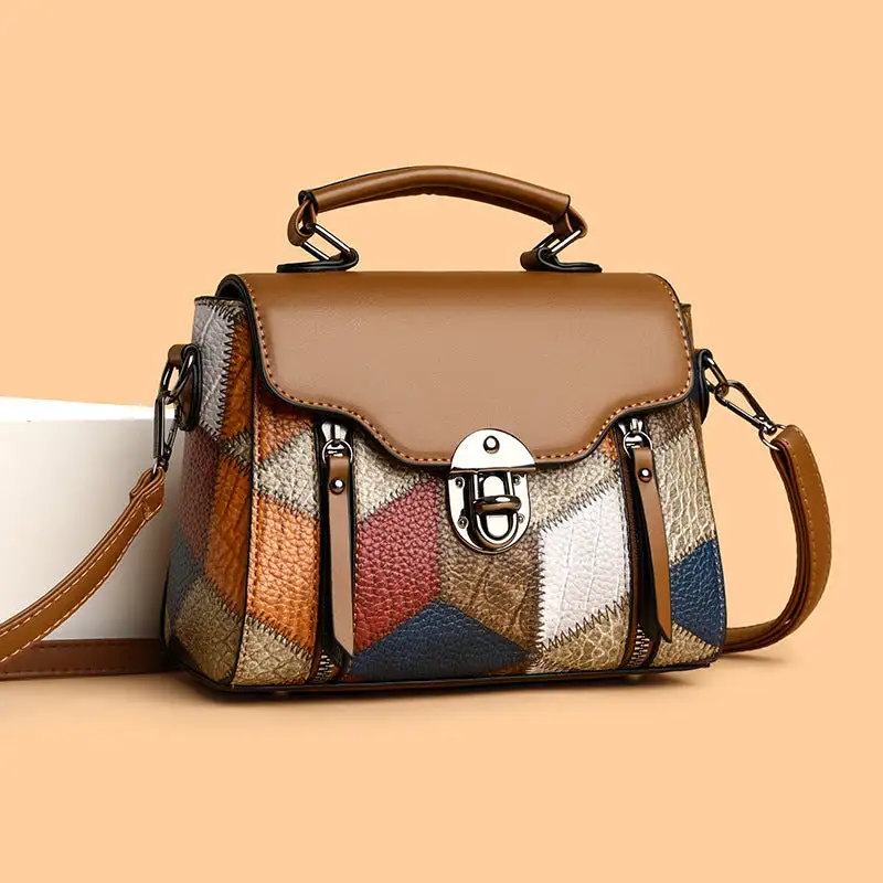 Structured Roomy Textured Crossbody Bag