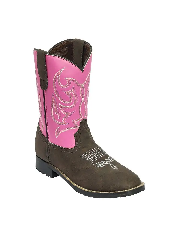 Relaxed Men's Western Boots With Stitched Shaft