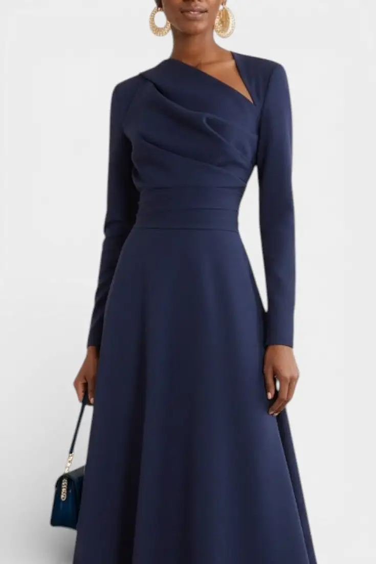 Asymmetric Midi Dress