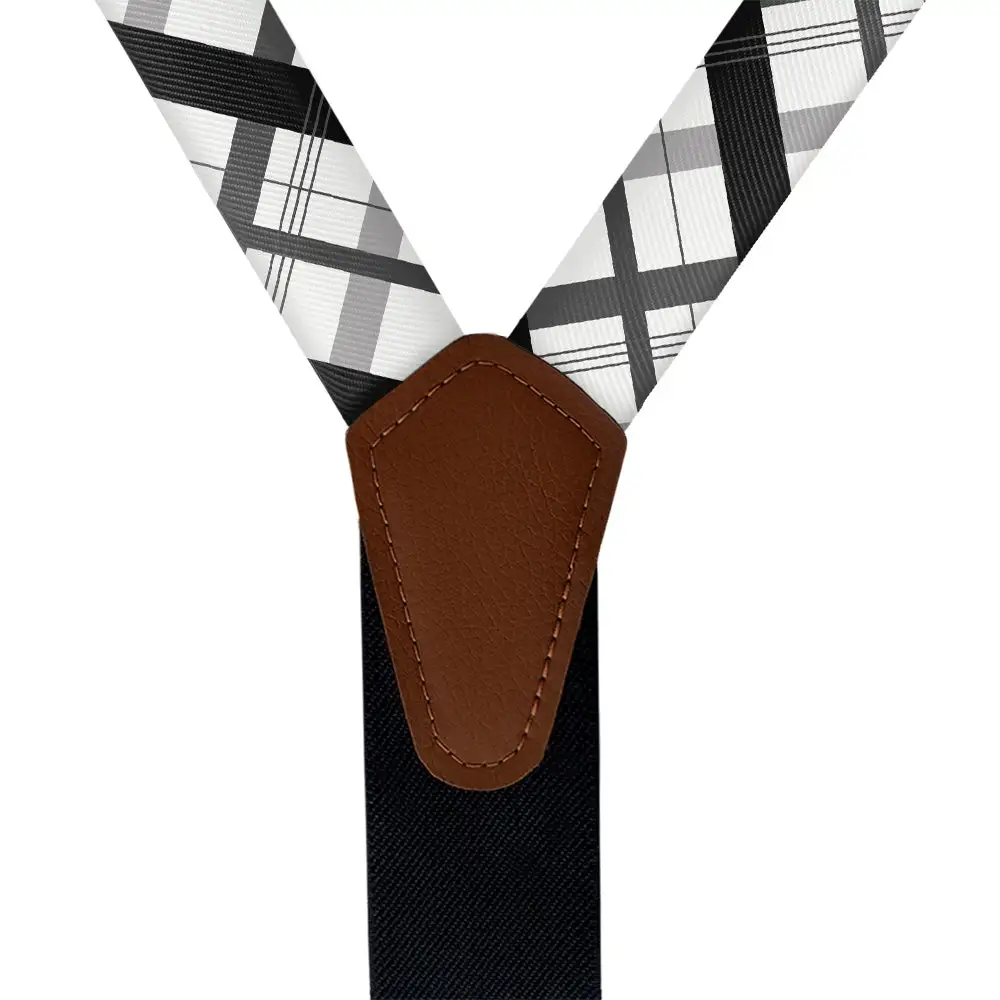 Downing Plaid Pattern Suspenders